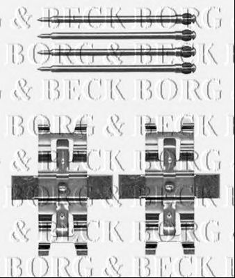 BORG & BECK bbk1500 -  Комплектующие, колодки дискового тормоза